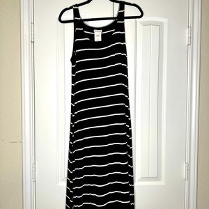 Long striped maxi dress